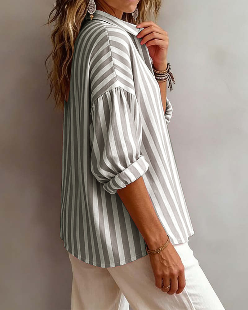 Nora | Striped Blouse