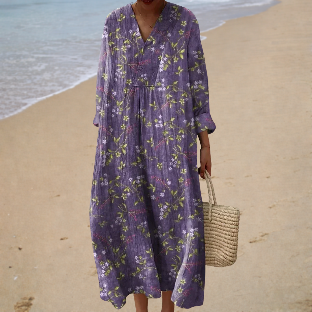 Solène | Long Floral Dress