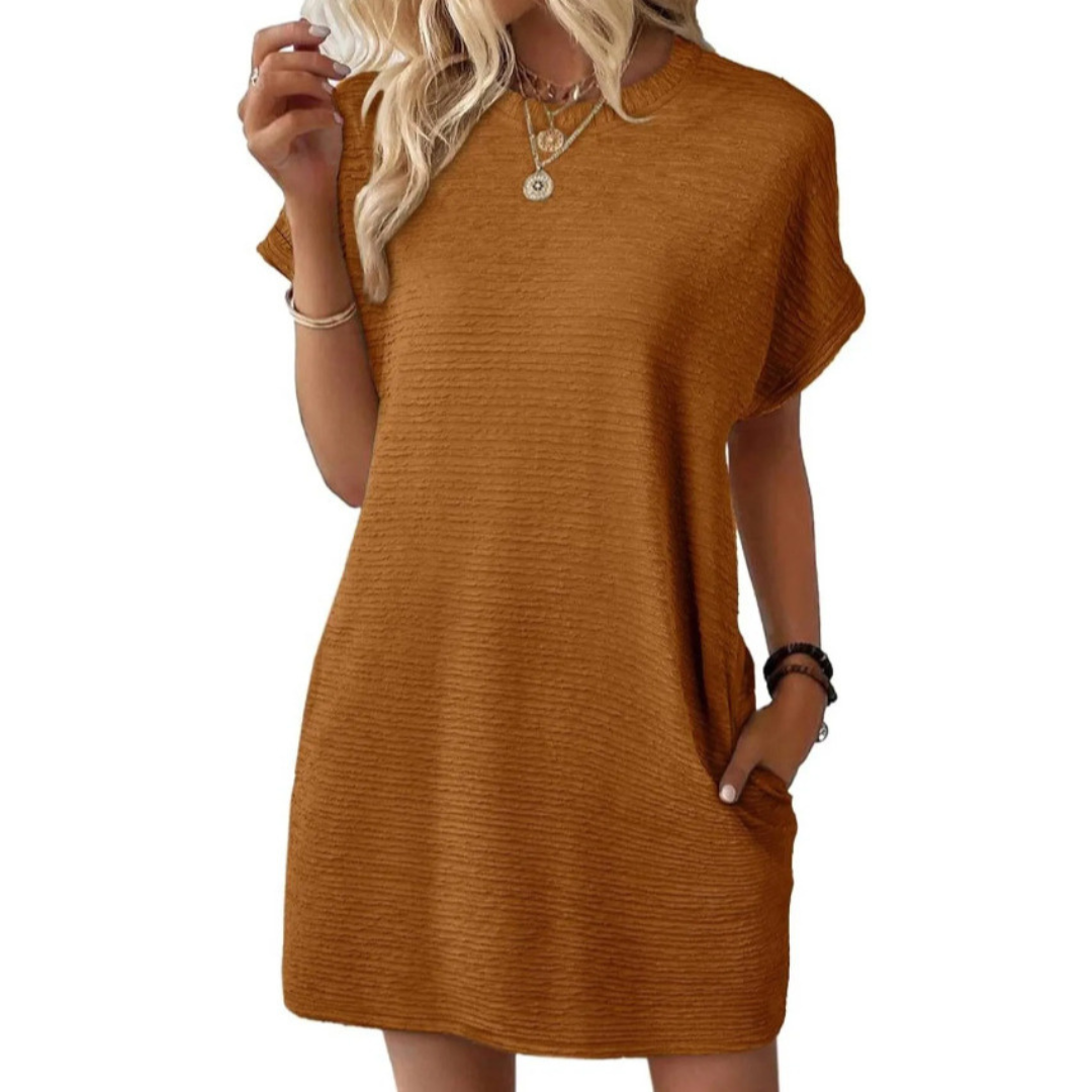 Emily | Casual Minimalist Round Neck Summer Dress
