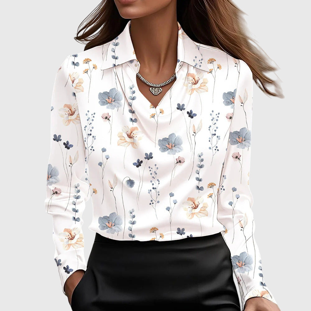 Aisha | Shiny Fluid Blouse