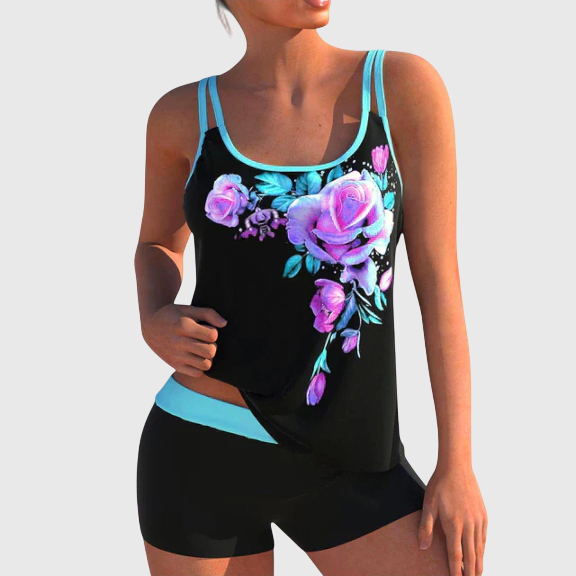 Flora | Floral swimsuit that covers the belly