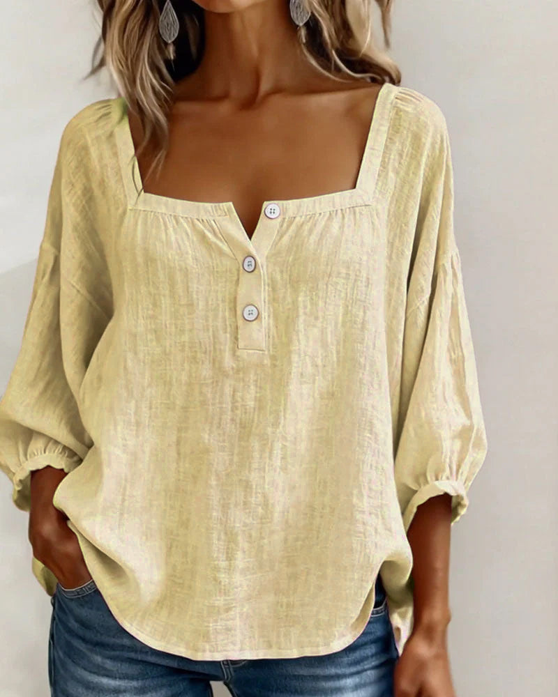 Sherri | Elegant Blouse with Square Neckline