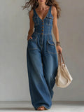 Sophie | Loose Denim Jumpsuit