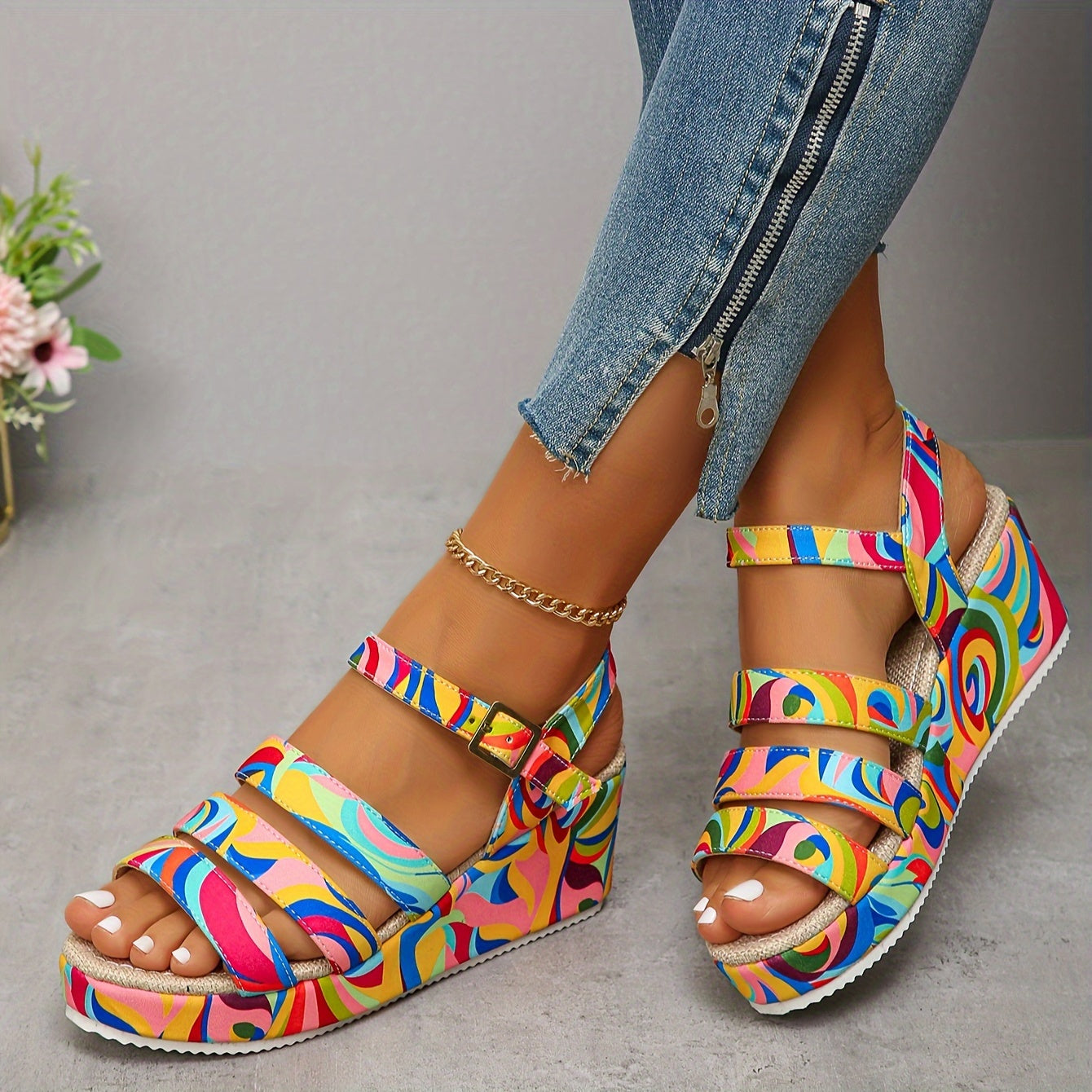 Stella | Platform Ankle Strap Sandals