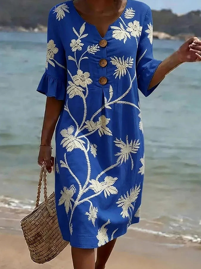 Kianna | Casual women's dress with floral print