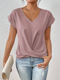 Cleo | Classic t shirt with v neckline