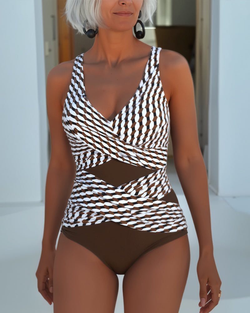 Rosanna | Elegant Cross-Over Swimsuit