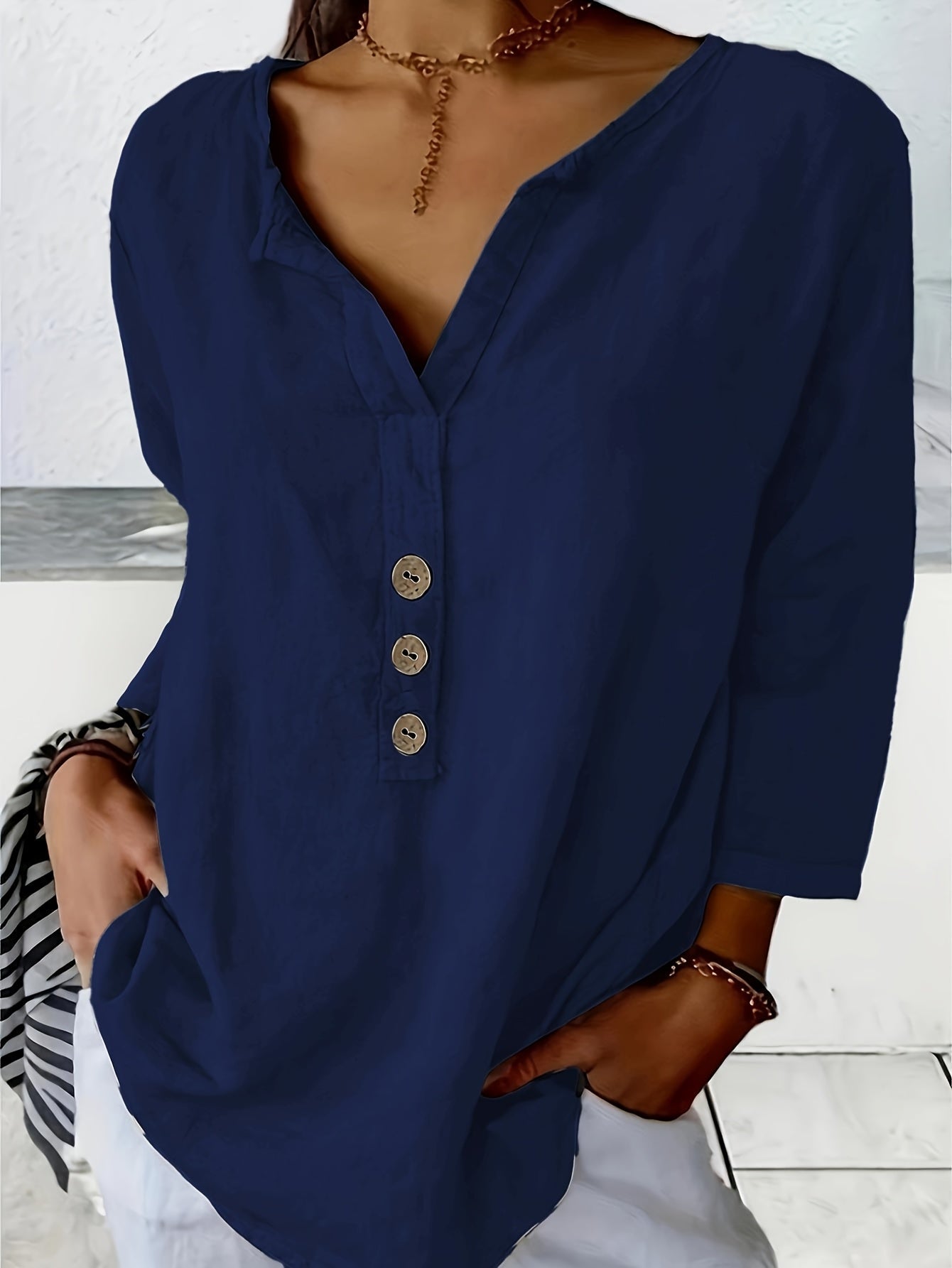 Solénya | Cotton-Linen Blouse