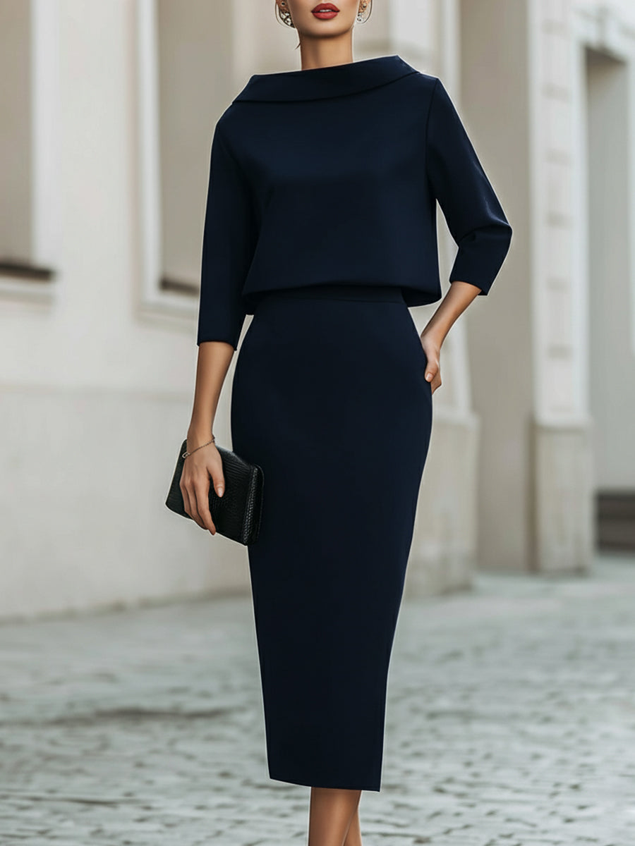 Brooks | Set with Boat Neckline