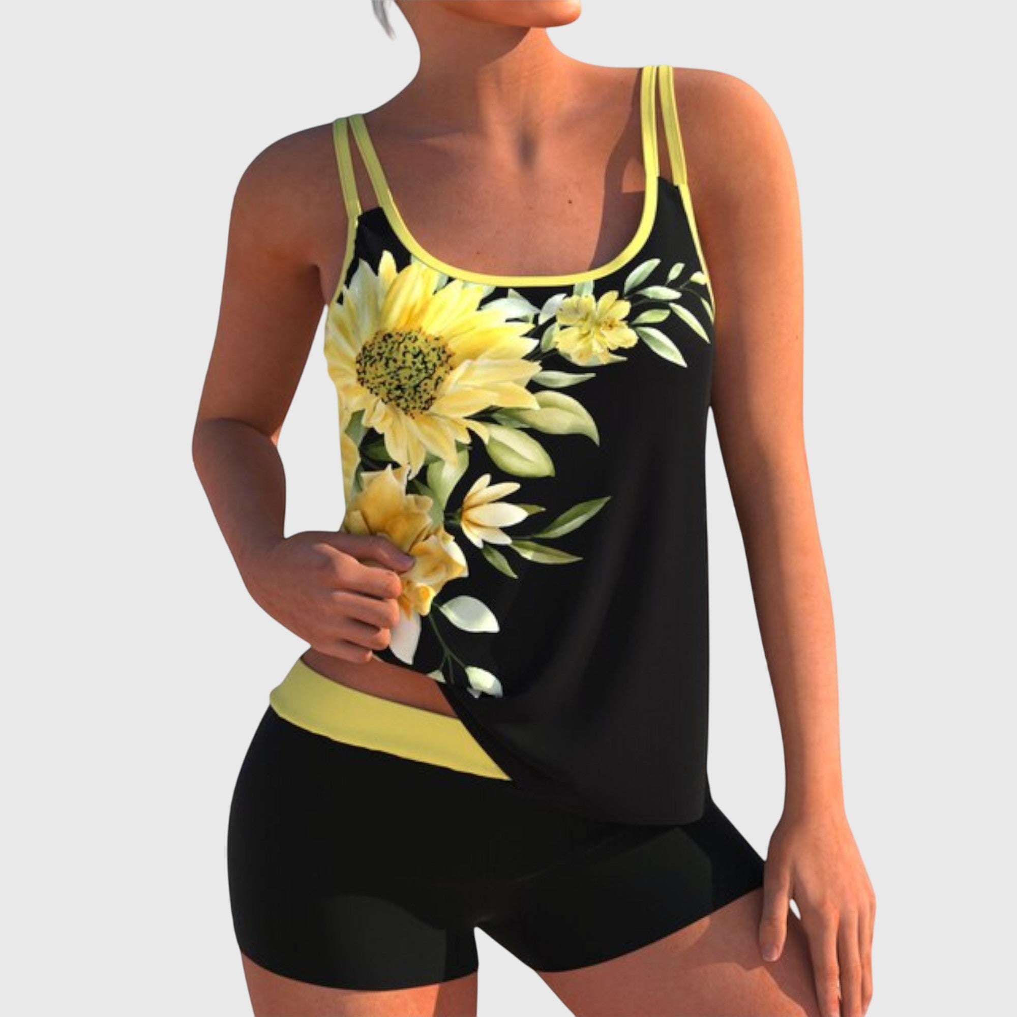 Flora | Floral swimsuit that covers the belly