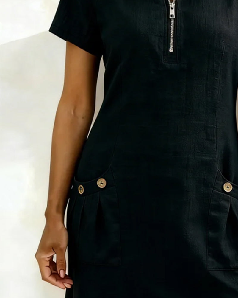 Maui | Relaxed Zipper Pocket Dress