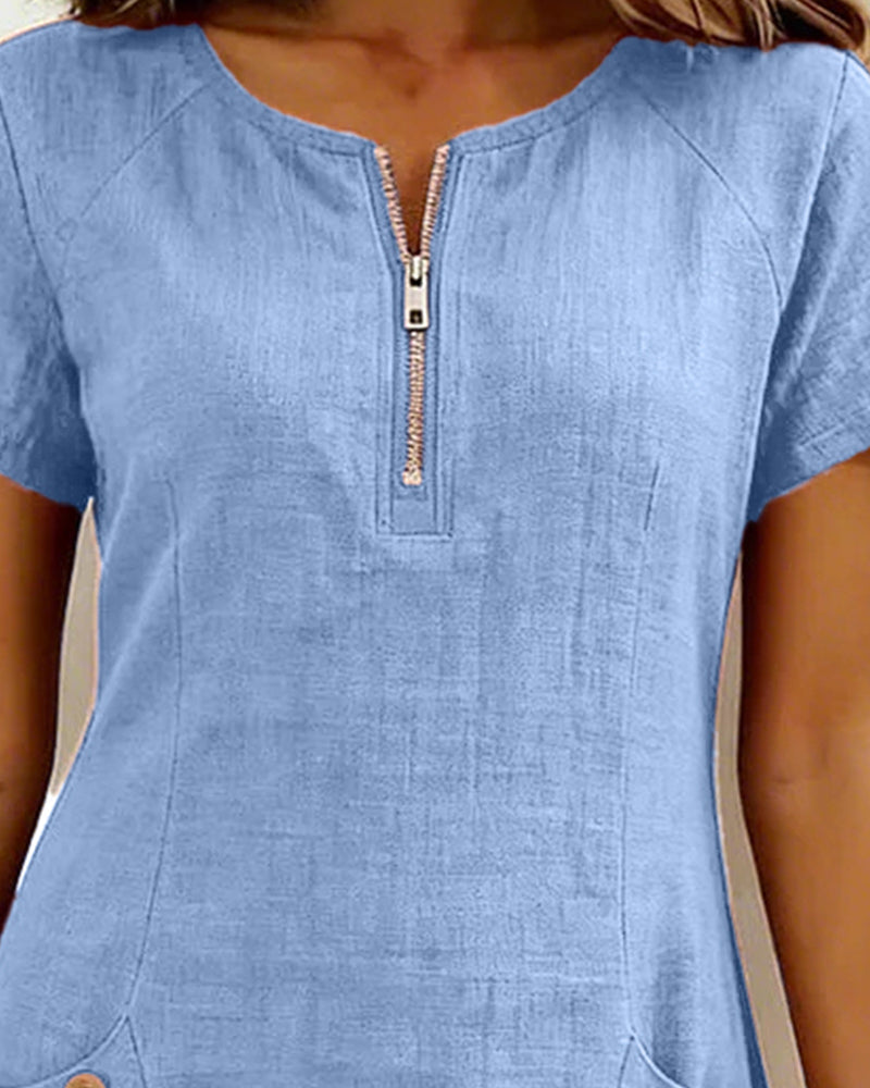 Maui | Relaxed Zipper Pocket Dress