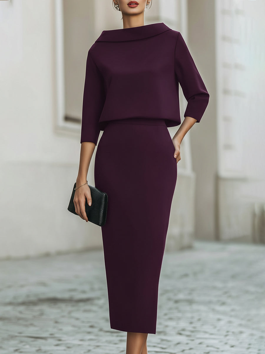 Brooks | Set with Boat Neckline