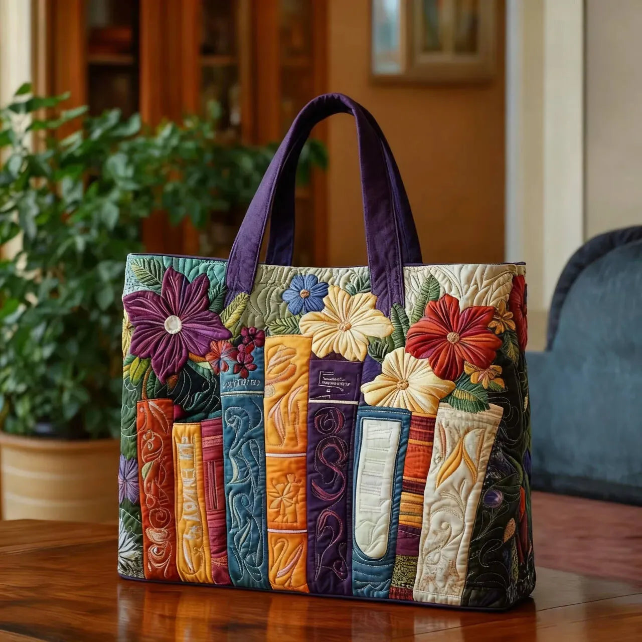 Rain | Padded Tote Bag for Book Lovers