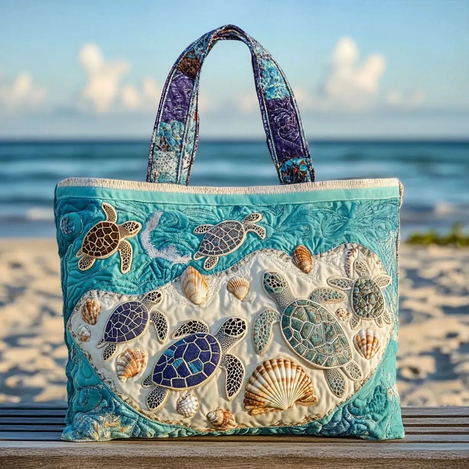 Lily | Handmade Bag Embracing Turtle
