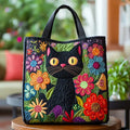 Hoshi | Padded Black Cat Shoulder Bag