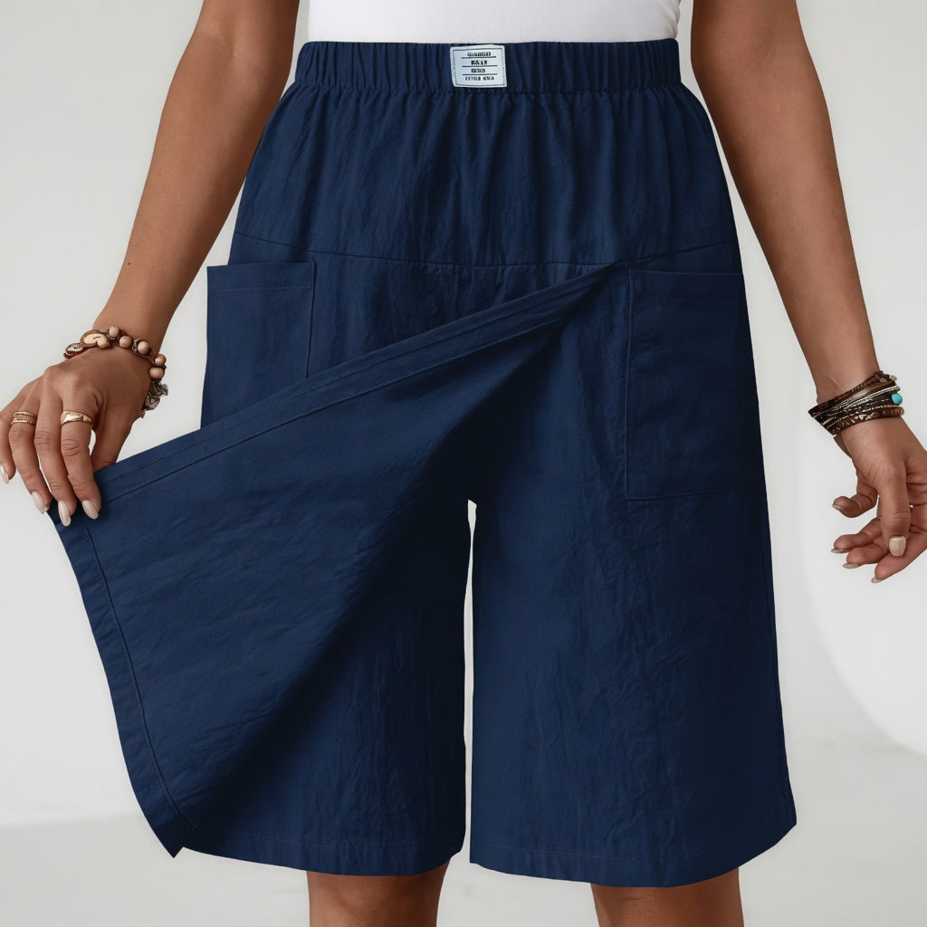 Lucianne | Elastic Waist Skort with Active Freedom Pockets
