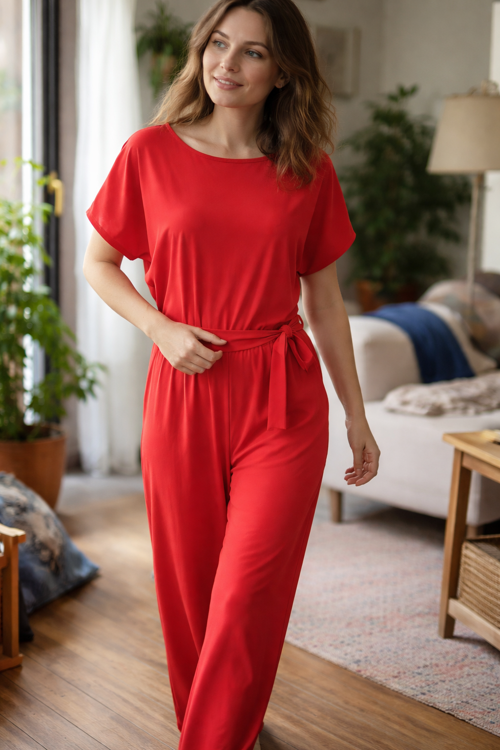 Winona | Women's Wide-Cut Jumpsuit with Belt