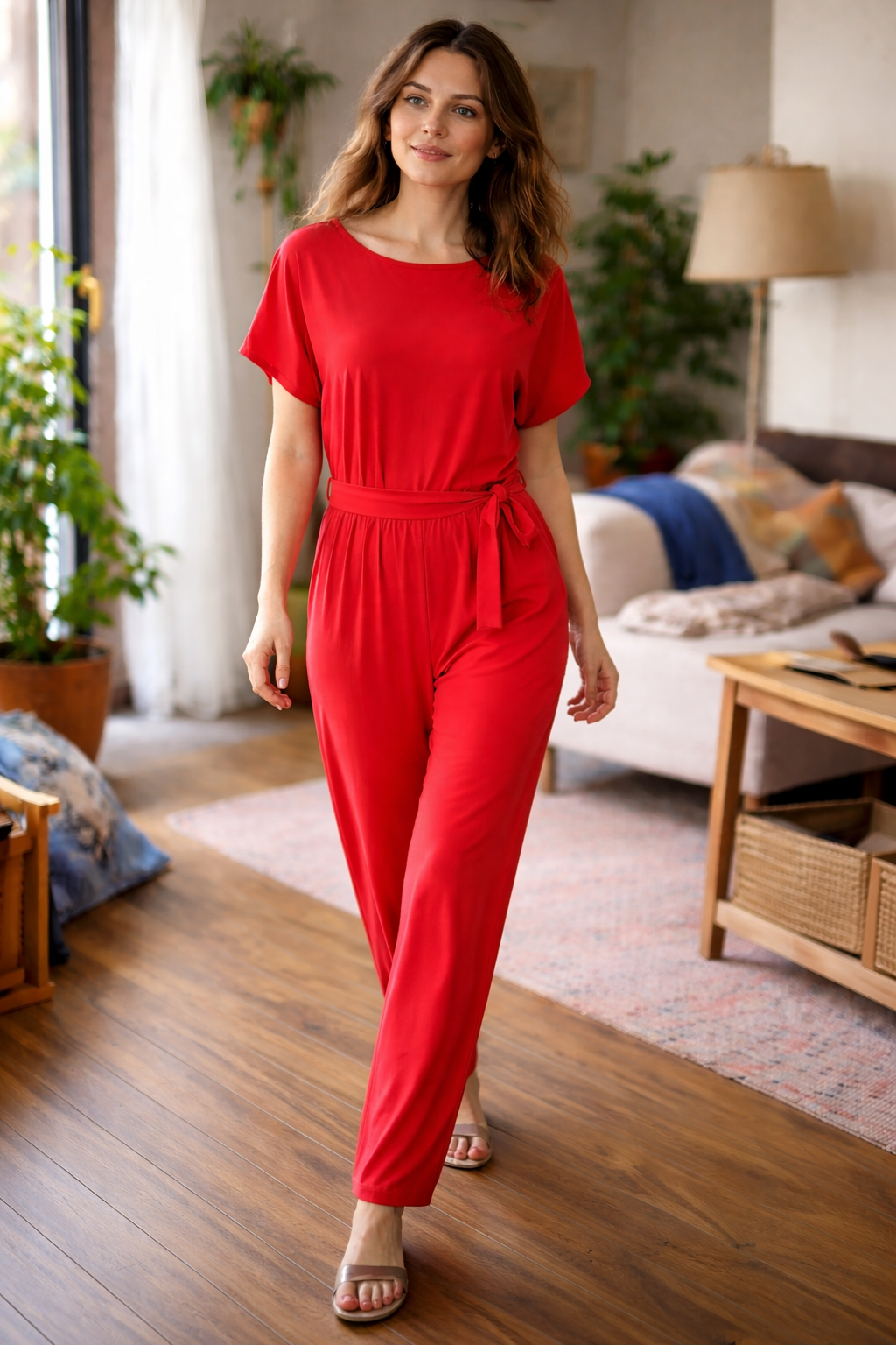 Winona | Women's Wide-Cut Jumpsuit with Belt