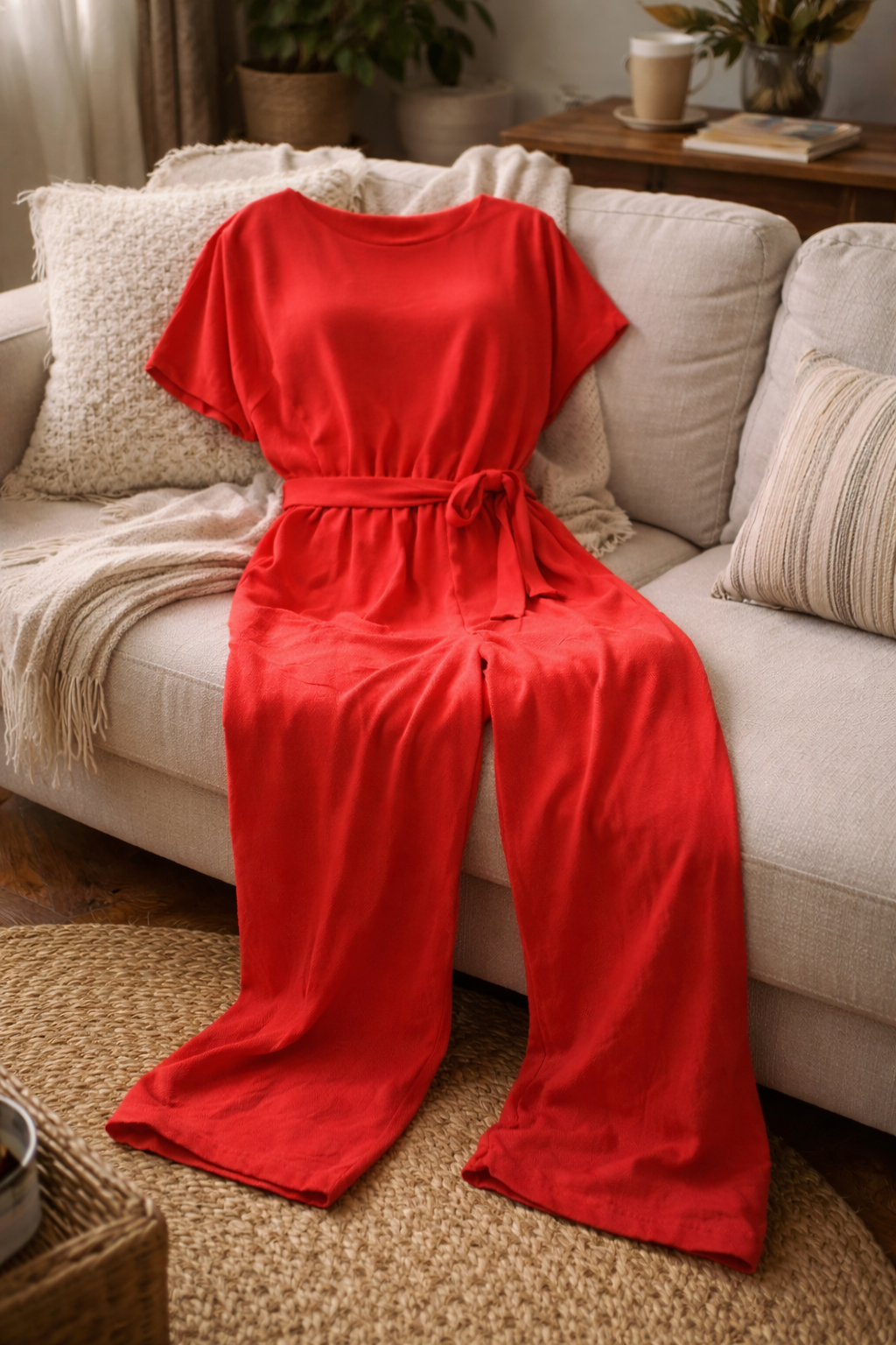 Winona | Women's Wide-Cut Jumpsuit with Belt