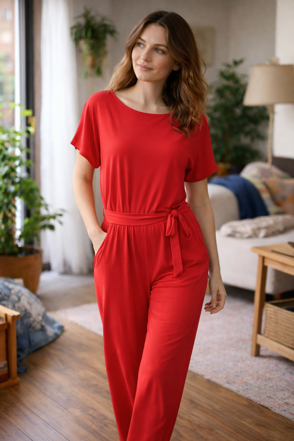 Winona | Women's Wide-Cut Jumpsuit with Belt