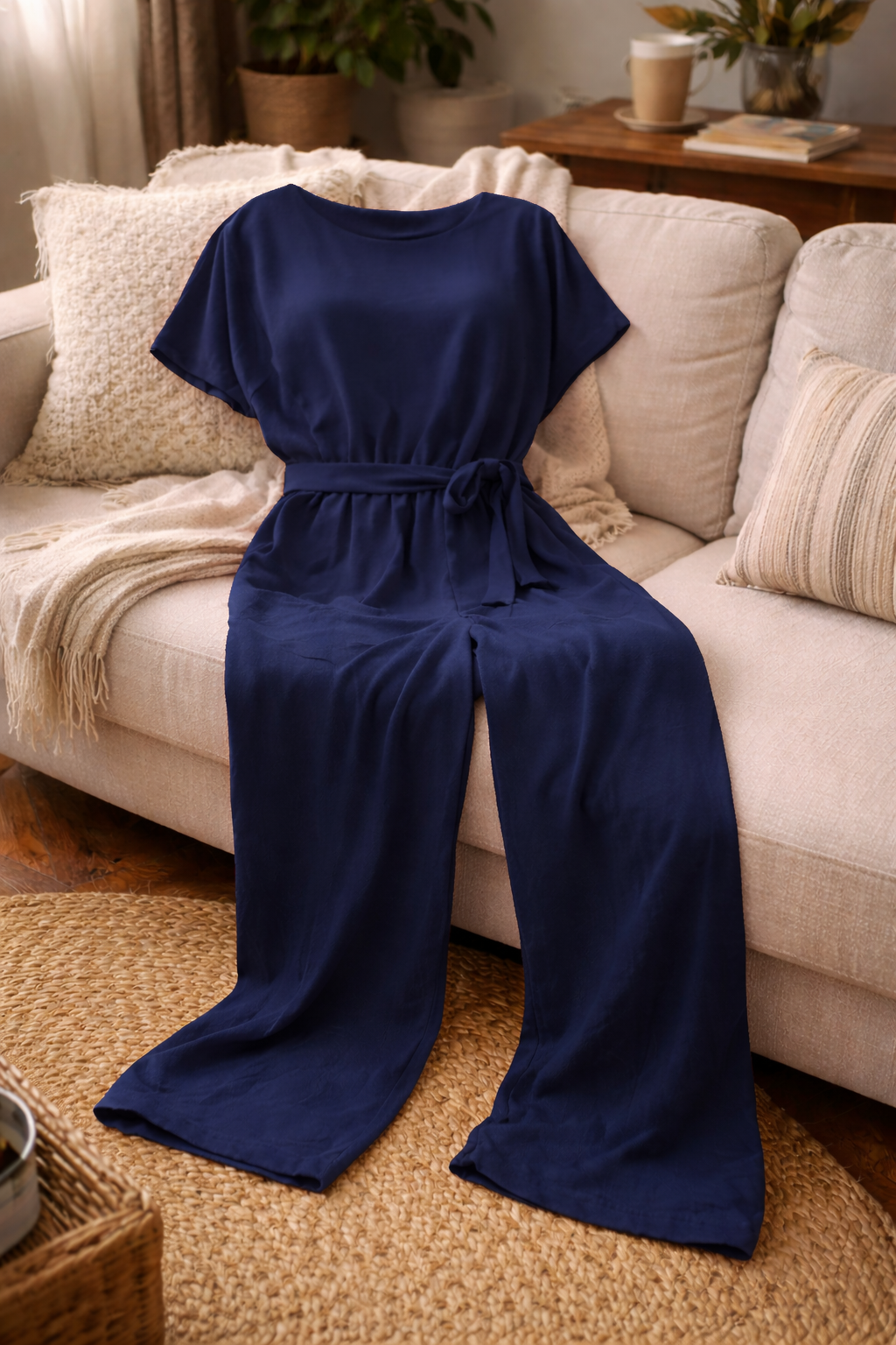 Winona | Women's Wide-Cut Jumpsuit with Belt