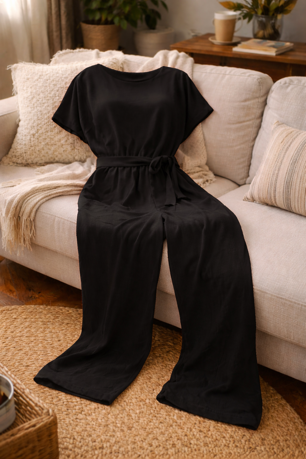 Winona | Women's Wide-Cut Jumpsuit with Belt