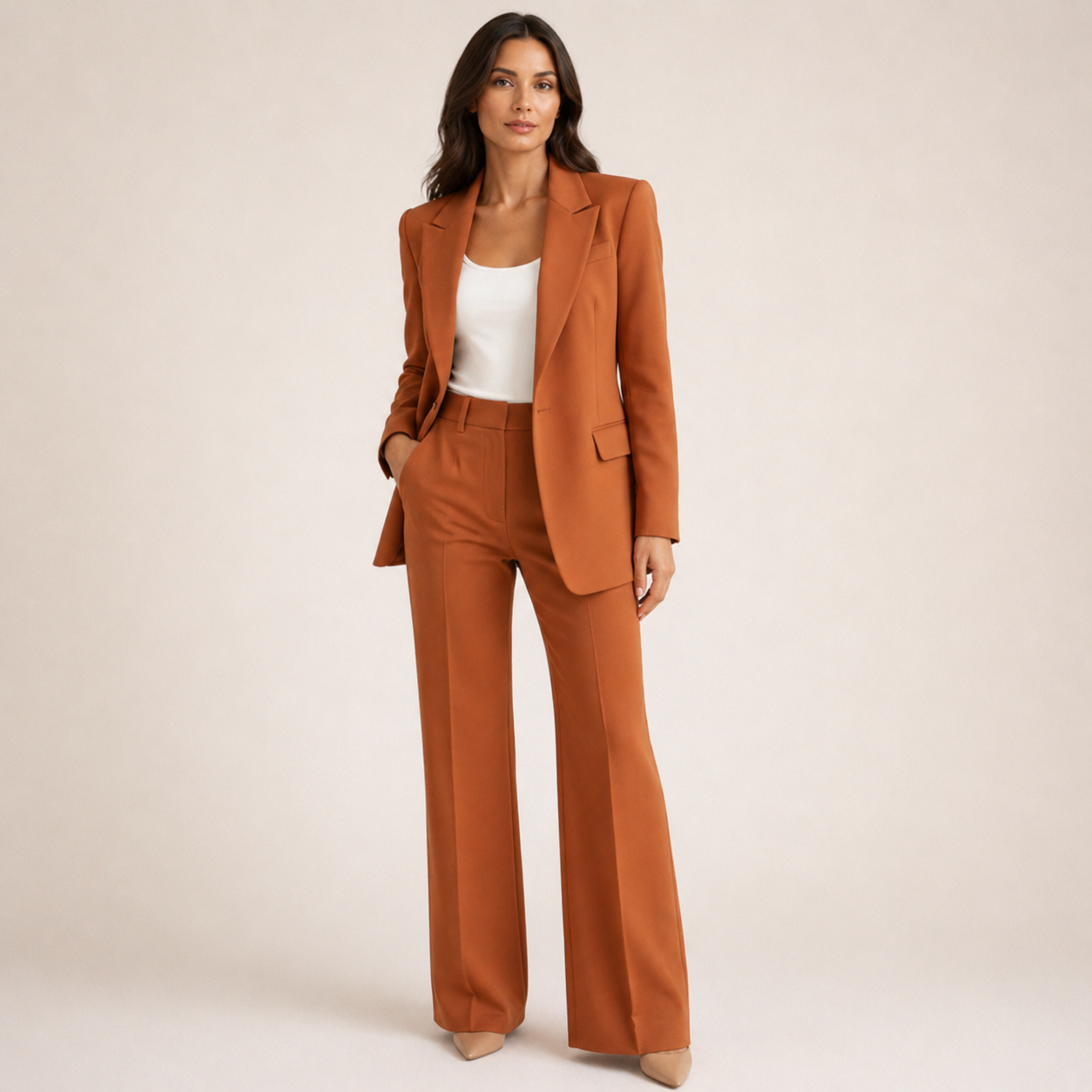 Vanessa | Elegant Suit Set with Flared Pants