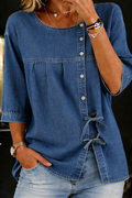 Lily | Loose Vintage Denim Blouse