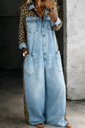 Amara | One Piece Denim Shirt Jumpsuit