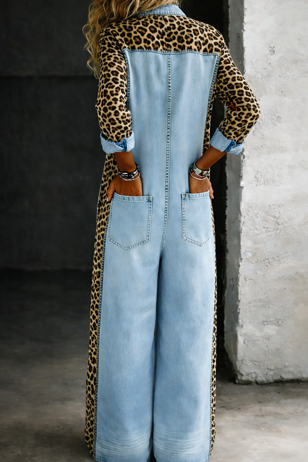 Amara | One Piece Denim Shirt Jumpsuit