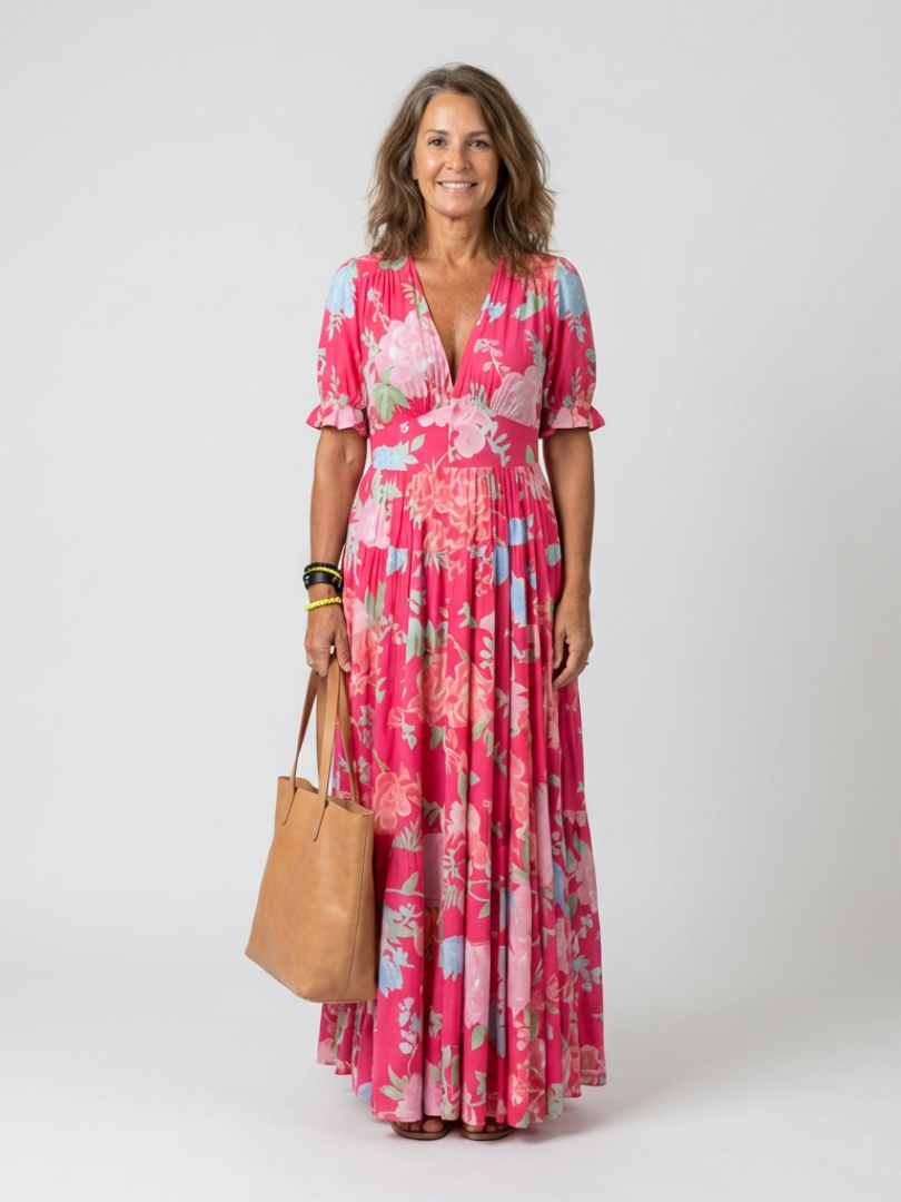 Debbie | Flattering Floral Maxi Dress