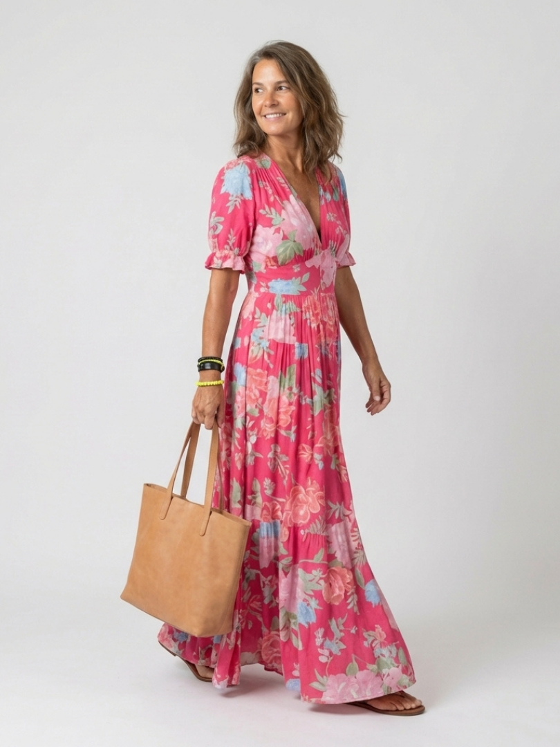 Debbie | Flattering Floral Maxi Dress