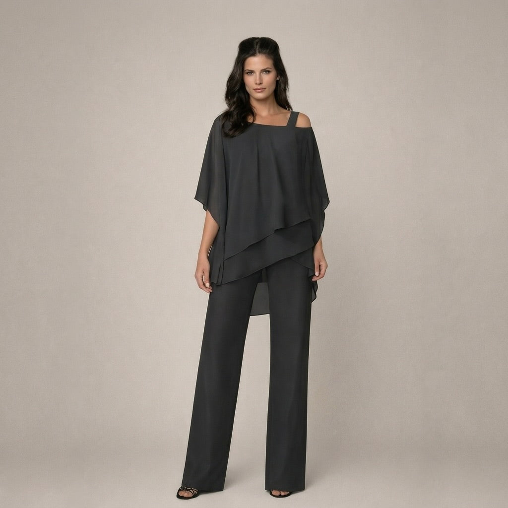 Clara | Elegant Set with Layered Blouse