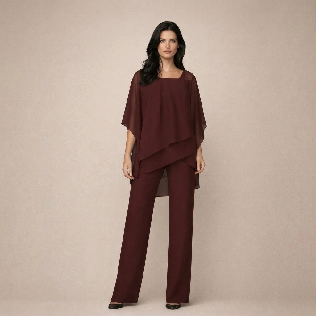 Clara | Elegant Set with Layered Blouse