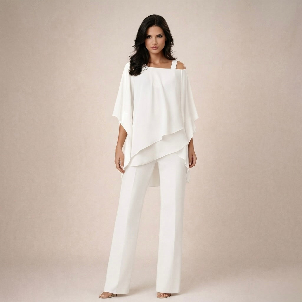 Clara | Elegant Set with Layered Blouse