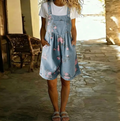 Judy | Vintage Washed Floral Denim Jumpsuit
