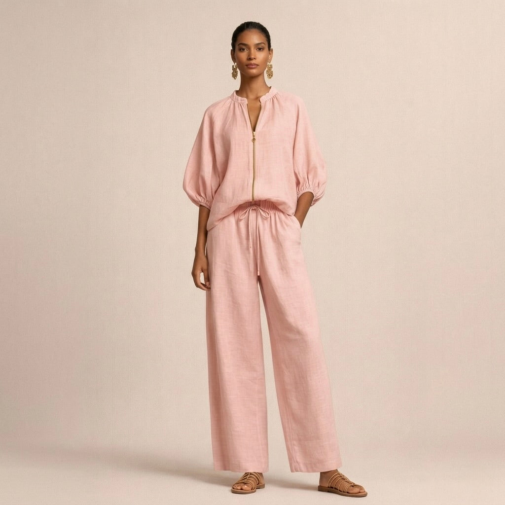 Adeline | Casual Set with Zipper