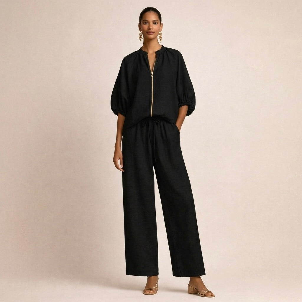 Adeline | Casual Set with Zipper