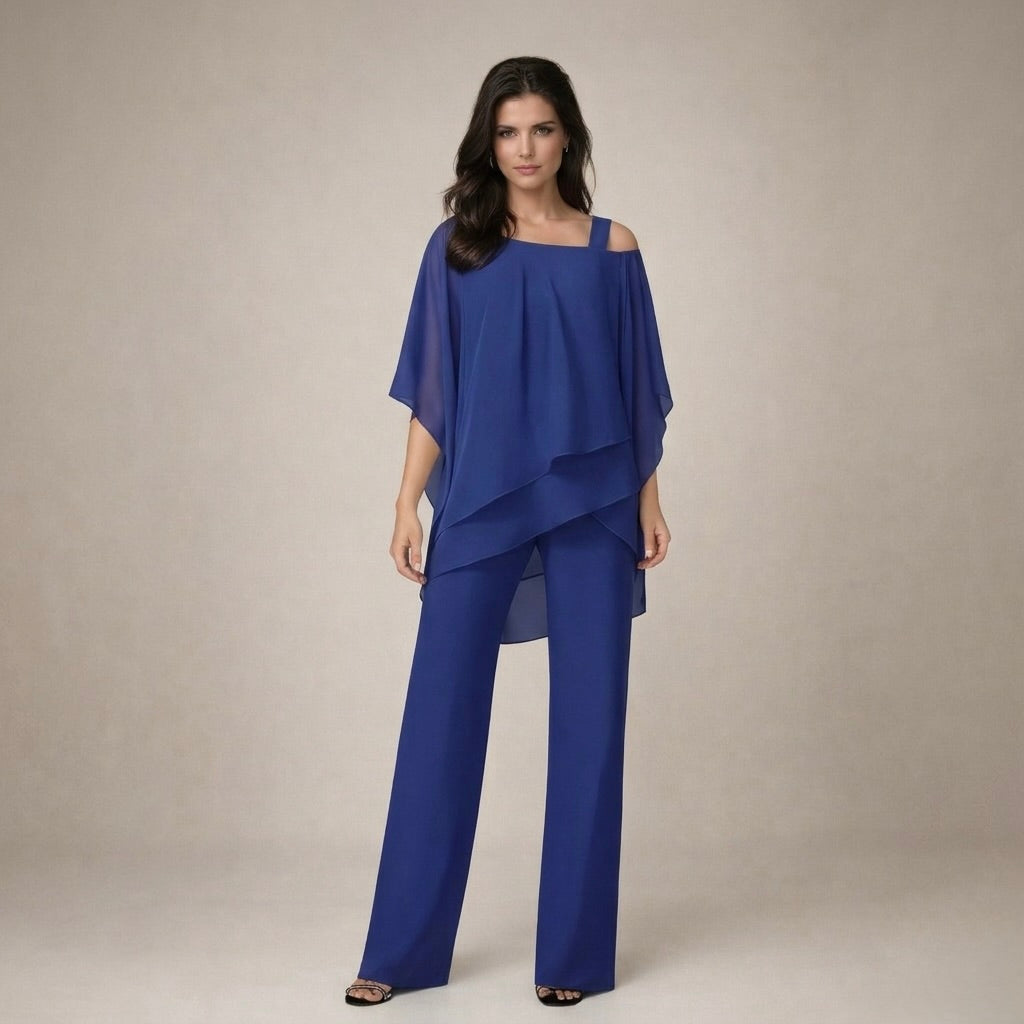 Clara | Elegant Set with Layered Blouse