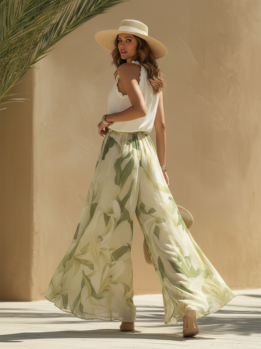 Lise | Elegant Lily Print Fluid Set
