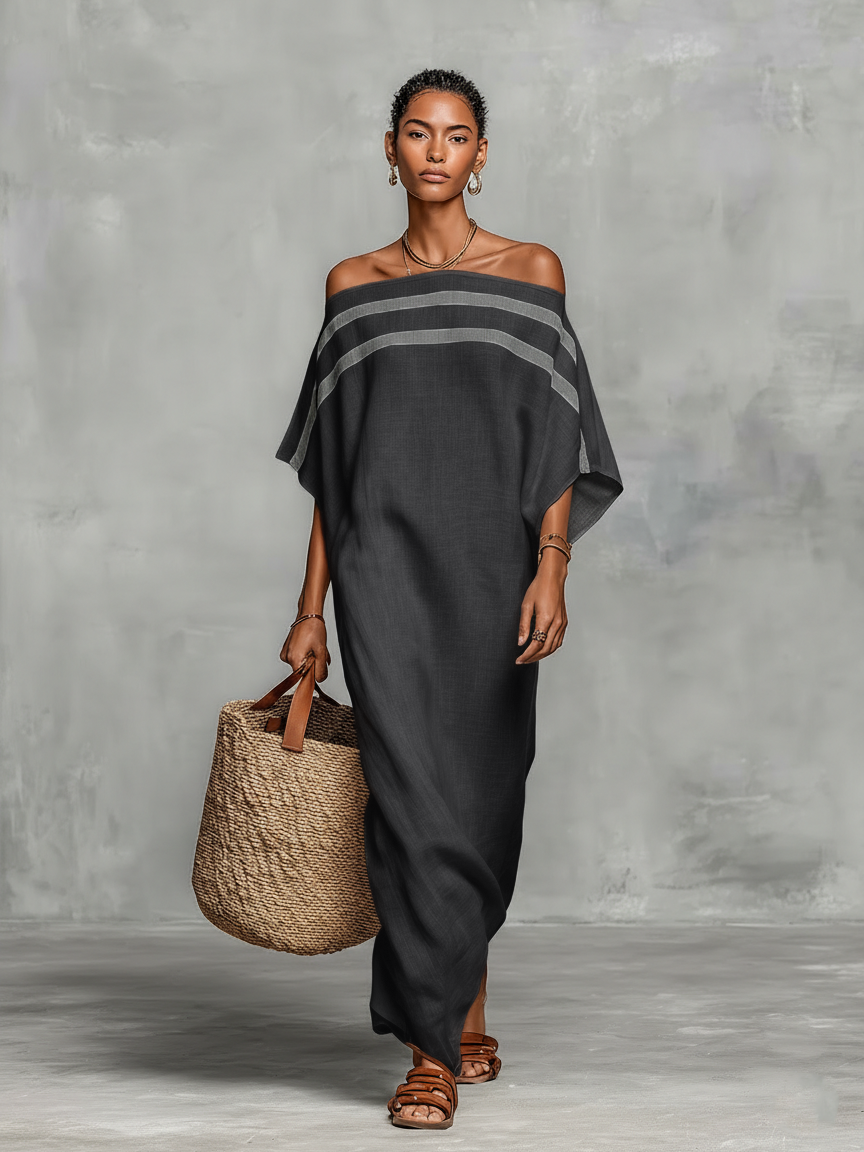 Leni | Minimalist Linen Maxi Dress