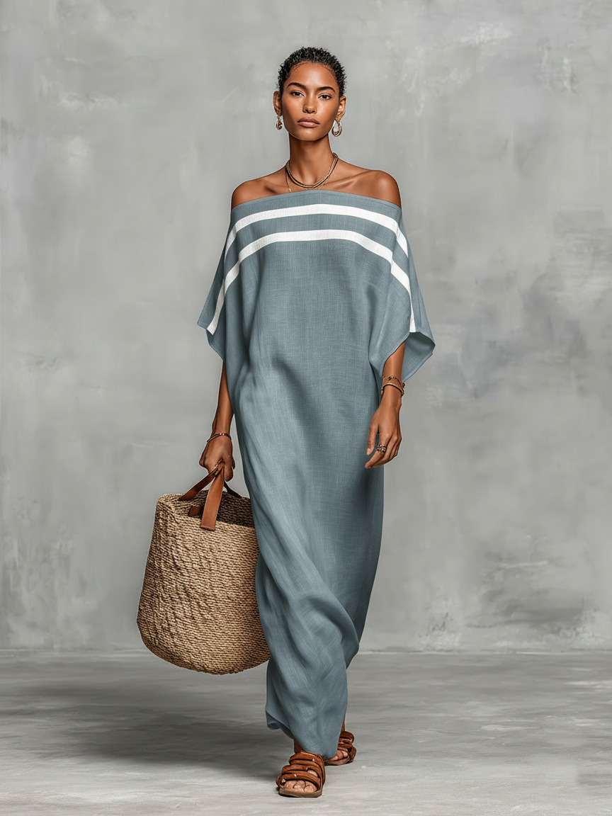 Leni | Minimalist Linen Maxi Dress