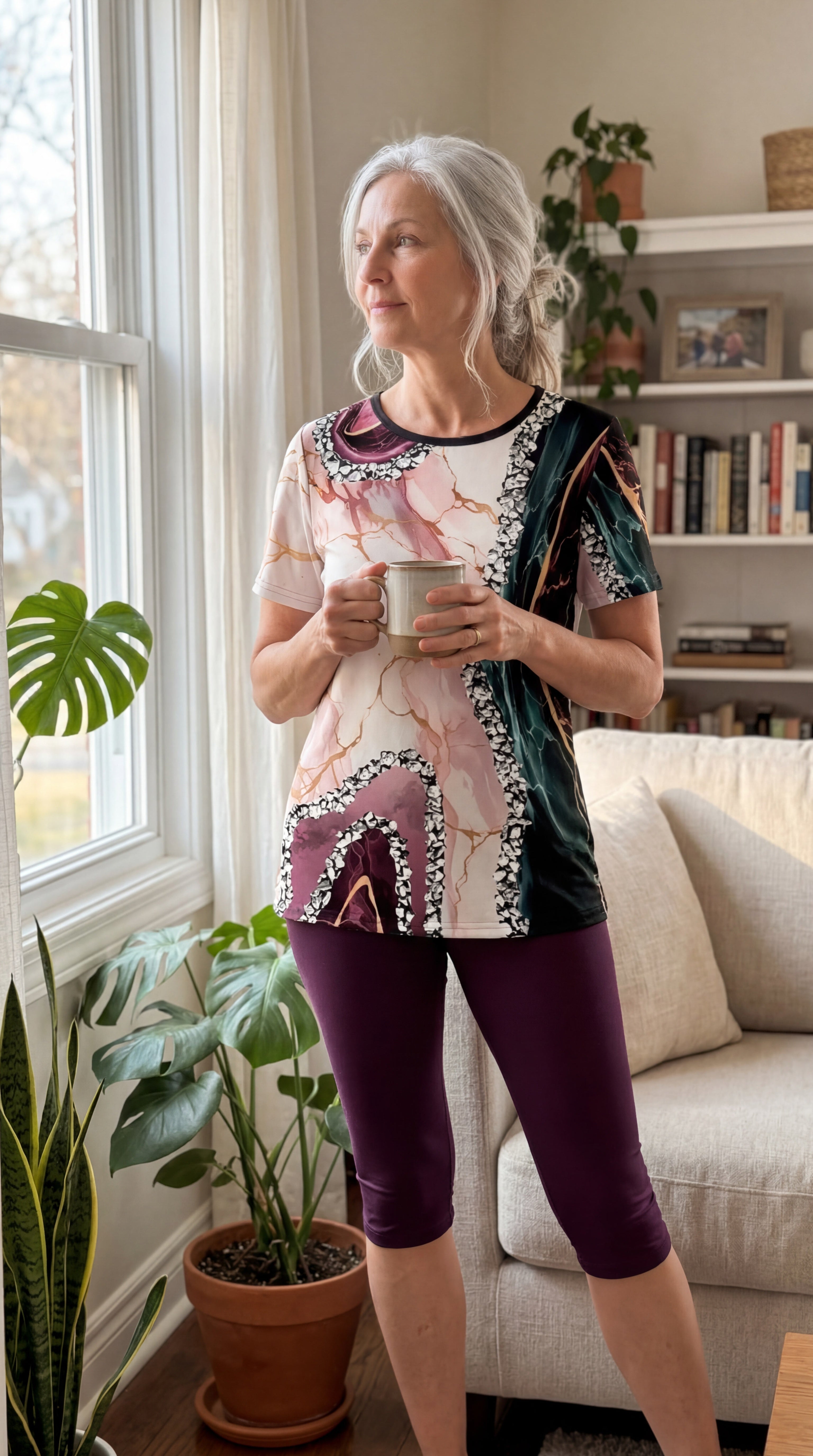Lucianna | Printed Two-Piece Stretch Set