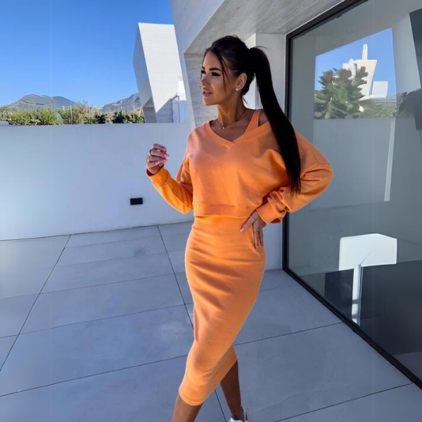 Harper | Casual Hoodie and Dress Set