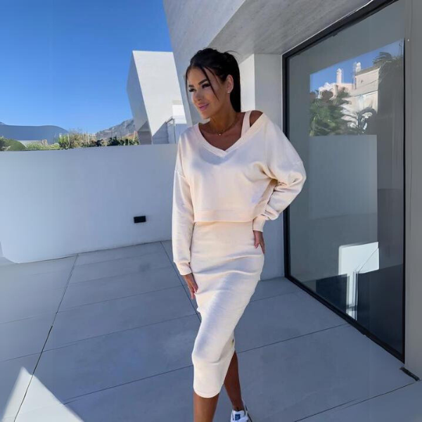 Harper | Casual Hoodie and Dress Set