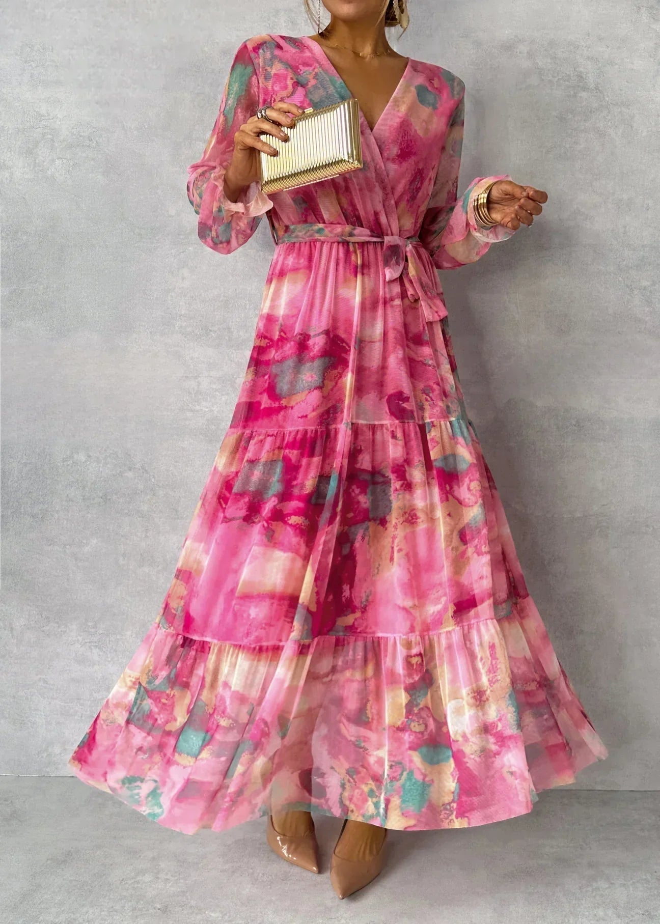 Vivienne | Wrap Dress with Floral Print