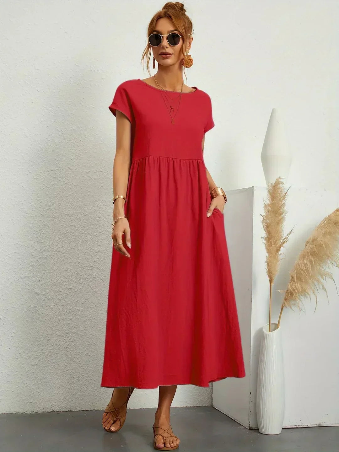 Ursina | Fluid Midi Dress
