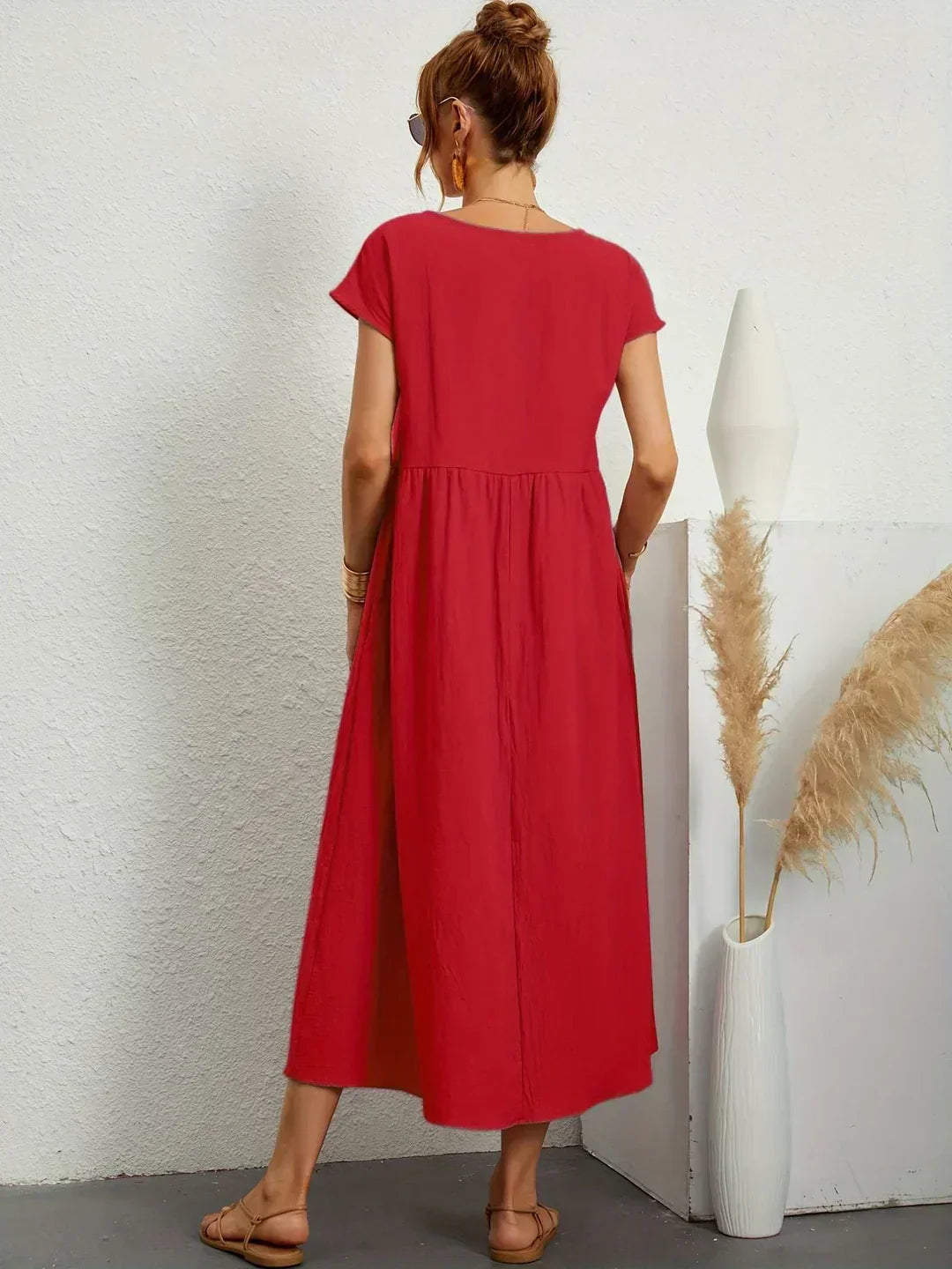 Ursina | Fluid Midi Dress