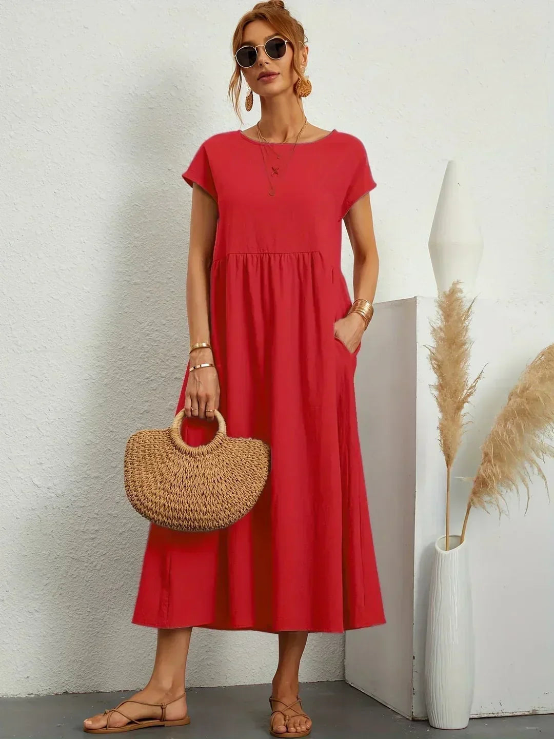 Ursina | Fluid Midi Dress